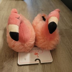 NWT Flamingo slippers